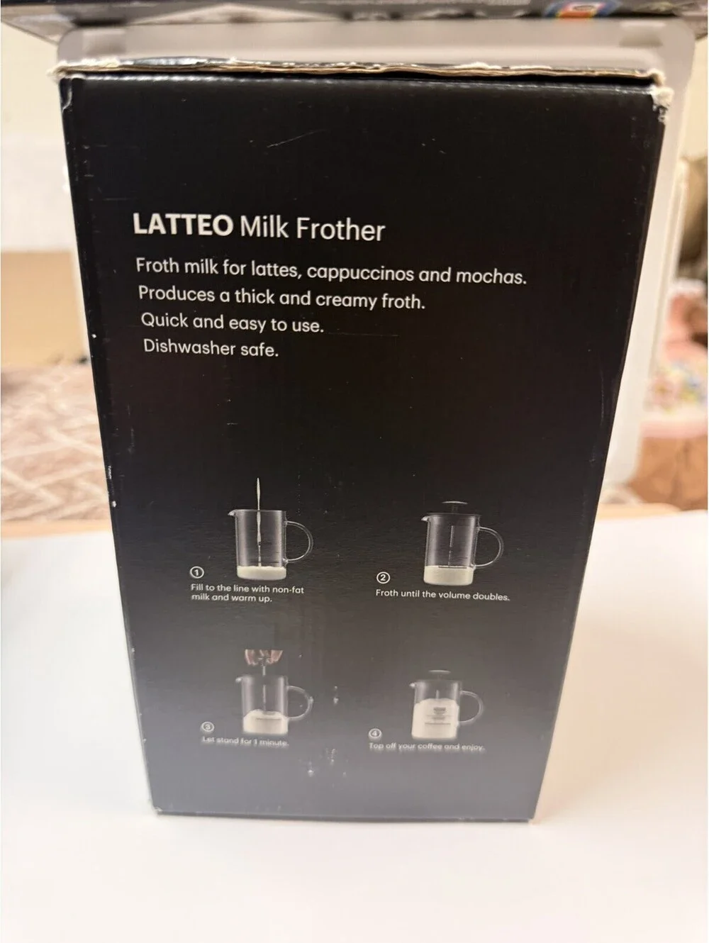Bodum Latteo Manual Milk Frother, 8 oz. Use for Cocktails & Dressings Too